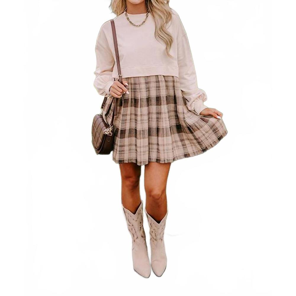 NEW PRETTY BASH colorado dress in beige